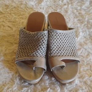 BareTraps Silver Women's Mules